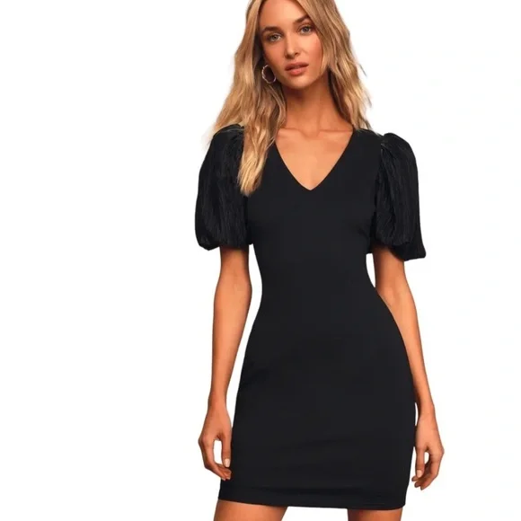 blue dress for baby girl Black Tight Appliques Plunge V-Neck Lace Short Homecoming Dress with Feathers Black / 12